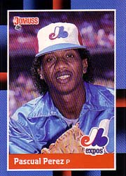 1988 Donruss Baseball Cards    591     Pascual Perez